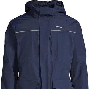 NWT $180 Radiant Navy Blue LANDS' END Squall Parka S Small